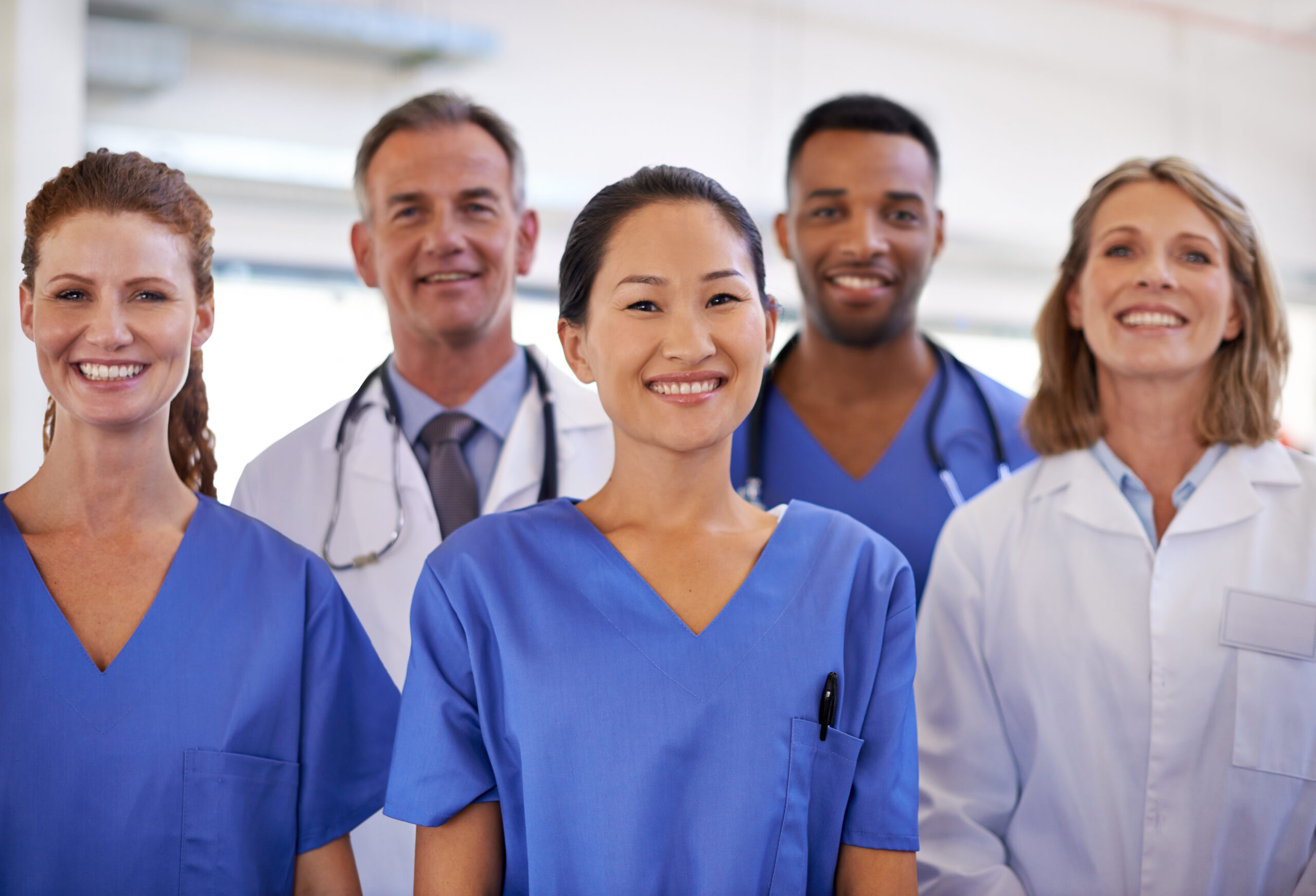 Nurses standing together in recognition of National Care at Home Month